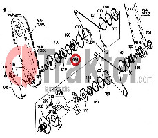BODENFRÄSE WELLENDICHTRING ROLLENKETTE ORIGINAL KUBOTA 7c705-55240