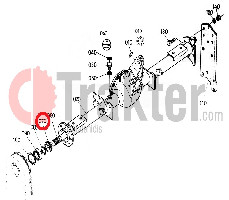 BODENFRÄSE WELLENDICHTRING ROLLENKETTE WELLE OBEN ORIGINAL KUBOTA 70172-52420