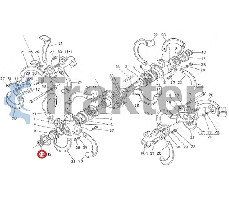 ZAPPATRICE GUARNIZIONE MOTO DI MEZZO ORIGINAL KUBOTA 66596-32172 66596-32170