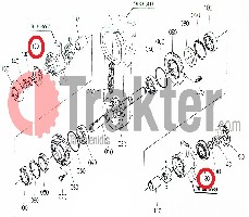 BODENFRÄSE WELLENDICHTRING MITTELANTRIEB AUSSEN ORIGINAL KUBOTA 70180-55420