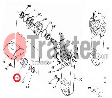 ZAPPATRICE GUARNIZIONE MOTO DI MEZZO ORIGINAL KUBOTA 70324-51410