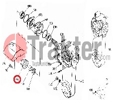 BODENFRÄSE WELLENDICHTRING MITTELANTRIEB ORIGINAL KUBOTA 70324-51410