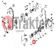 ZAPPATRICE GUARNIZIONE MOZZO ORIGINAL KUBOTA 7c705-55240 70155-55240