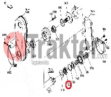 ZAPPATRICE GUARNIZIONE MOZZO ORIGINAL KUBOTA 7c705-55240 70155-55240
