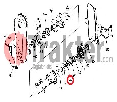 ZAPPATRICE GUARNIZIONE MOZZO RUOTA ORIGINAL KUBOTA 70155-55240