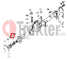 ZAPPATRICE GUARNIZIONE LATO CATENA ALBERO LATO SUPERIORE ORIGINAL KUBOTA 70172-52420