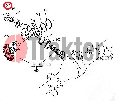 BODENFRÄSE WELLENDICHTRING PTO 7a205-51260 79105-51260 OEM