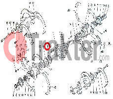 ROTARY TILLER SEAL CASE ORIGINAL KUBOTA 63764-36200
