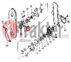 ZAPPATRICE GUARNIZIONE ASSE PORTALAME ORIGINAL KUBOTA 70155-55160