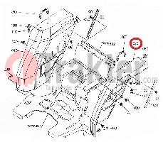 PARAFANGO SINISTRA ORIGINAL KUBOTA 34070-47010 34070-47017
