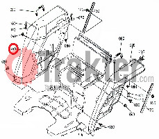 PARAFANGO LATERALE DESTRO ORIGINAL KUBOTA 34050-47004 34050-47006