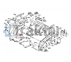 PARAFANGO DESTRA ORIGINAL KUBOTA 6a700-52740