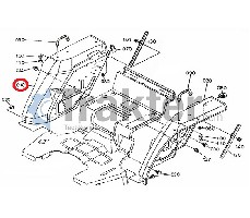 PARAFANGO LATERALE DESTRO ORIGINAL KUBOTA T0240-47000