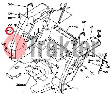 PARAFANGO DESTRA ORIGINAL KUBOTA 34070-47007