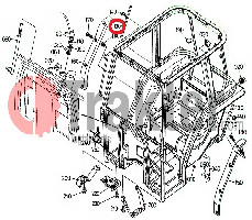 PARAFANGO PROTETTORE RUOTA DESTRA ORIGINAL KUBOTA 34070-47522 34070-47520