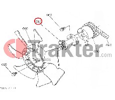 ALBERO VENTOLA ORIGINAL KUBOTA tc4200-16220 t0070-16222 t0070-16220
