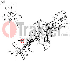 FAN AXIS ORIGINAL KUBOTA 67156-54830 67156-54832