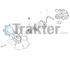 RADIADOR DEL VENTILADOR SOPORTE PARA CUÑA ORIGINAL ISEKI 6213-669-006-00