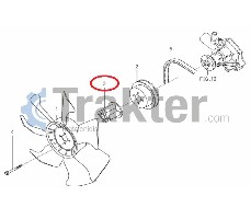 DISTANZIATORE RADIATORE VENTILATORE ORIGINAL ISEKI 6213-669-008-00