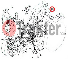 PARAFANGO CONNETTORI ORIGINAL KUBOTA 34070-30330 34070-30333