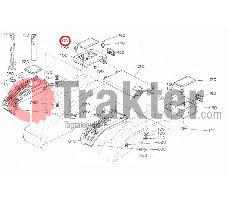 TAPA PROTECTORA PARA GUARDABARROS KUBOTA ORIGINAL 67950-52250