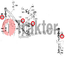 CUBIERTA PARA BARRA EXTREMA DEL LAZO KUBOTA ORIGINAL 38240-12650