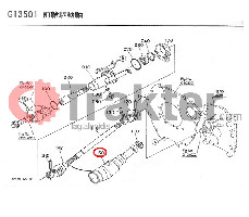 CUBIERTA 4X4 TRASERO KUBOTA ORIGINAL 6a320-57554