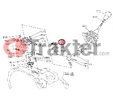 CUFFIA ESTERNA LEVA DI CAMBIO PTO ORIGINAL KUBOTA t0270-24970 t0270-24870