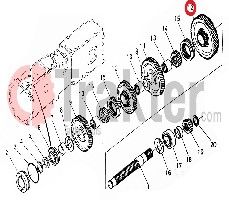 ZAHNRAD GETRIEBE 1. GANG 45 ZÄHNE 31351-21740 h3130-21740 OEM