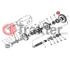 ZAHNRAD GETRIEBE 1. GANG 45 ZÄHNE ORIGINAL KUBOTA 31351-21740 h3130-21740