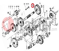 INGRANAGGIO SECONDO ALBERO CAMBIO MARCIA 45 DENTI 37150-21732 OEM