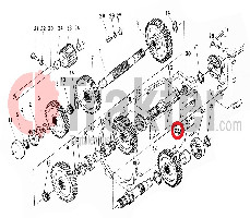INGRANAGGIO SECONDO ALBERO CAMBIO MARCIA 31 DENTI 37150-21921 OEM