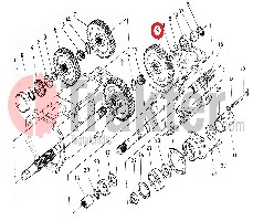 INGRANAGGIO ALBERO TERZO CAMBIO 45 DENTI 37150-21741 OEM