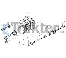 ASSALE 4X4 INGRANAGGIO ORIGINAL ISEKI 1636-221-001-20