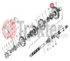 INGRANAGGIO ALBERO PTO 45 DENTI 31351-21740 h3130-21740 OEM