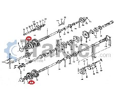 DOPPELZAHNRAD 49-56 ZÄHNE GEBRAUCHT