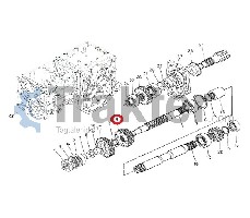 INGRANAGGIO DOPPIO CAMBIO 17-21 DENTI CON SNODO 66611-14350 OEM