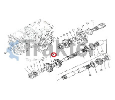 DOPPELZAHNRAD GETRIEBE 17-21 ZÄHNE MIT KUPPLUNG 66611-14350 OEM