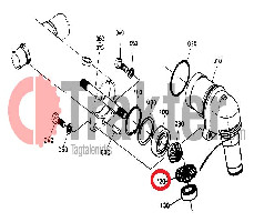 INGRANAGGIO ALBERO RUOTA 16 DENTI ORIGINAL KUBOTA 37410-57180