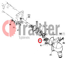 INGRANAGGIO ALBERO RUOTA LATO INFERIORE 16 DENTI ta040-12530 34070-12530 OEM