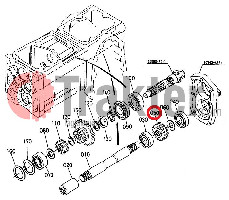 INGRANAGGIO ALBERO DI SOTTO PTO 19 DENTI ORIGINAL KUBOTA 67980-14530