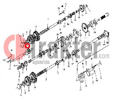 INGRANAGGIO POSTERIORE 28T ALTEZZA 40mm
