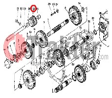 INGRANAGGIO RETROMARCIA 22 DENTI ORIGINAL KUBOTA 37150-23100 37150-23132 37150-23130