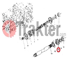 INGRANAGGIO PTO 17 DENTI ORIGINAL KUBOTA 66706-14530