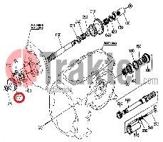 INGRANAGGIO PTO 22D ORIGINAL KUBOTA 34070-23610 34070-23612