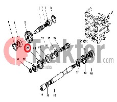 ZAHNRAD PTO 22 ZÄHNE ORIGINAL KUBOTA 66621-14920