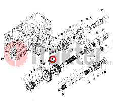 INGRANAGGIO CAMBIO 13-17 DENTI CON FEET ORIGINAL KUBOTA 66704-14852 66704-14850