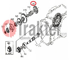 ENGRANAJE DE CAJA DE CAMBIOS DE 25 DIENTES KUBOTA ORIGINAL