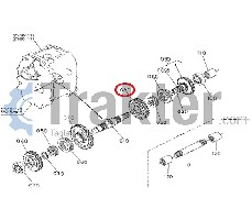 ZAHNRAD GETRIEBE 29 ZÄHNE ORIGINAL KUBOTA 37410-14580 37410-14583