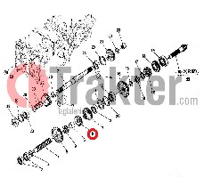 INGRANAGGIO CAMBIO SECONDO ALBERO 13 DENTI ORIGINAL KUBOTA 66704-14240 66704-14242